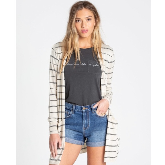 🔥🔥BILLABONG - STRIPED COOL WHIP CARDIGAN 🔥🔥 - Picture 4 of 7